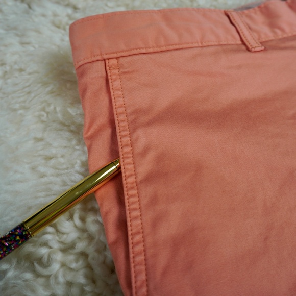 DANIEL CREMIEUX Orange KHAKI FLAT FRONT CHINO SHORTS MEN SIZE 33 Golf Casual Dad - Picture 2 of 10